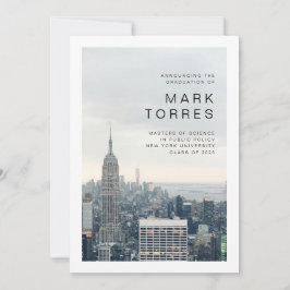 Invitación de graduación de Nueva York