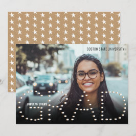 invitación de Graduación de Oro Moderno 2025