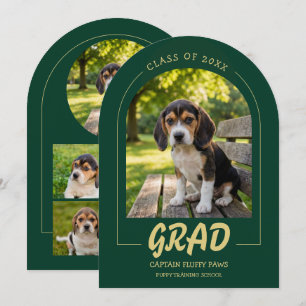 Invitación de Graduación de Perros Fotos de Mascot
