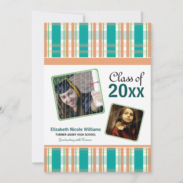 Invitación de Graduación de Personalizado de Coca  (Anverso)
