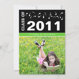 Invitación de graduación de Personalizado en negri