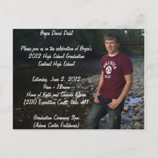 Invitación de graduación de postales