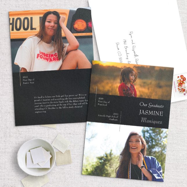 Invitación de graduación de Relieve metalizado mod (Subido por el creador)