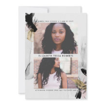 Invitación de graduación de resumen de transitorie