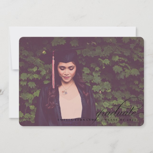 Invitación de Graduación de Script Clásicamente Si (Anverso)