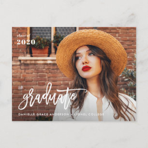 invitación de graduación de script de broche e inv