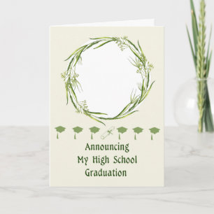Invitación de graduación de secundaria, añadir fot
