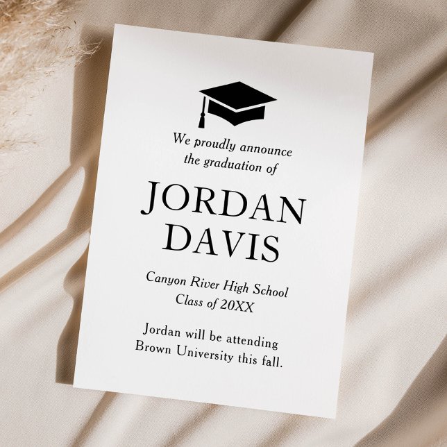 Invitación de graduación de secundaria clásica (Subido por el creador)