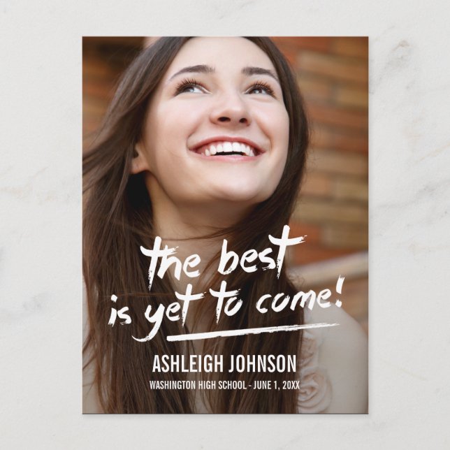 Invitación de graduación de trazos segura (Anverso)