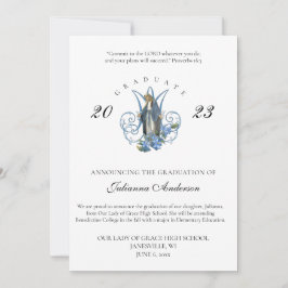 Invitación de graduación de Virgen María Católica