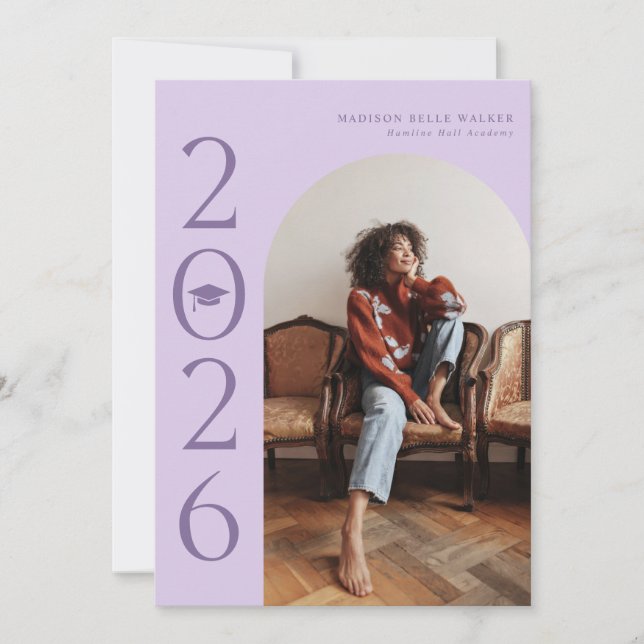 invitación de graduación del Arco de Lavanda 2025 (Anverso)