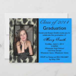 Invitación de Graduación del Leopardo de las Nieve