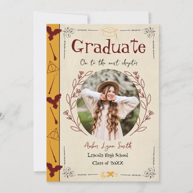 Invitación de Graduación del Libro de Cuentos Mági (Anverso)