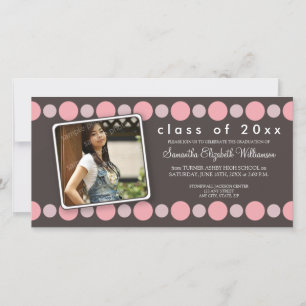 Invitación de graduación del Personalizado de Polk