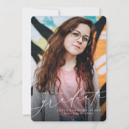 Invitación de graduación elegante