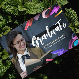 Invitación de graduación elegante personalizada