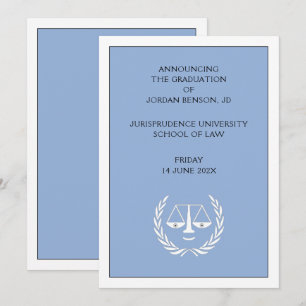 Invitación de Graduación en Facultad de Derecho