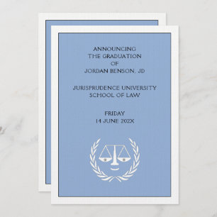 Invitación de Graduación en Facultad de Derecho