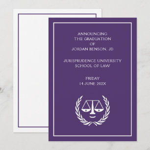 Invitación de Graduación en Facultad de Derecho