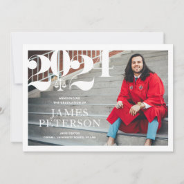 Invitación de Graduación en Facultad de Derecho