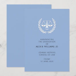 Invitación de Graduación en Facultad de Derecho