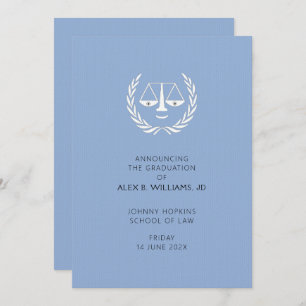 Invitación de Graduación en Facultad de Derecho