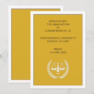 Invitación de Graduación en Facultad de Derecho
