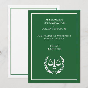 Invitación de Graduación en Facultad de Derecho