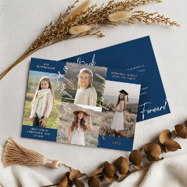 Invitación de graduación entonces y ahora de Colla