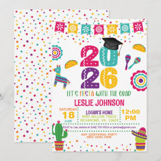 Invitación de Graduación Fiesta 2026