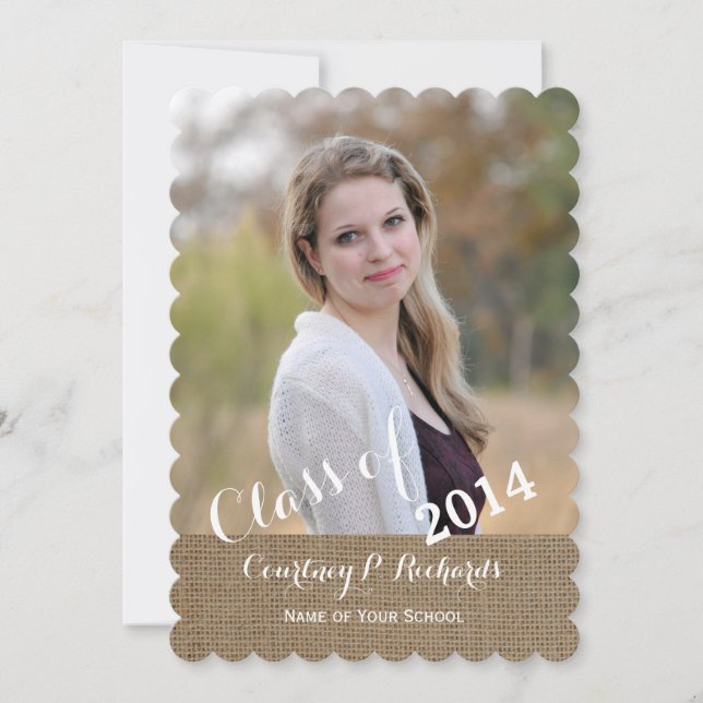 Invitación de Graduación Fotográfica (Anverso)