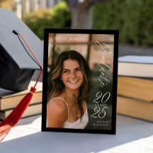 Invitación de graduación fotográfica de clase mode
