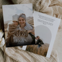 Invitación de graduación fotográfica de doble grad