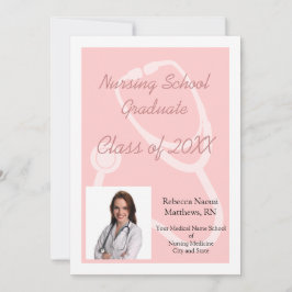 Invitación de graduación fotográfica de escuela de