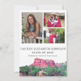 Invitación de graduación fotográfica de Northern A