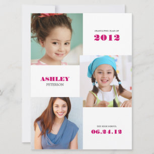 Invitación de graduación fotográfica de Timeline X