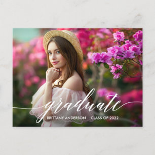 Invitación de graduación fotográfica moderna de ca