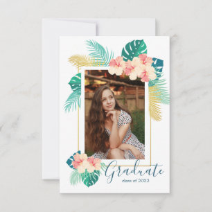 invitación de Graduación Gold Hawái 2022