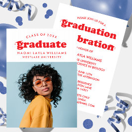 INVITACIÓN DE GRADUACIÓN | GRADUADO RETRO MODERNO 