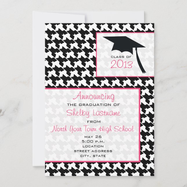 Invitación de graduación Houndstoth 2013 (Anverso)