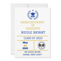 Invitación de graduación HS