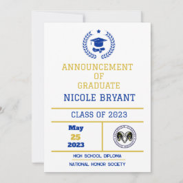 Invitación de graduación HS