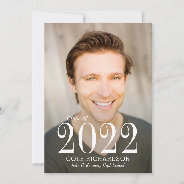 Invitación de graduación indefinida (Anverso)