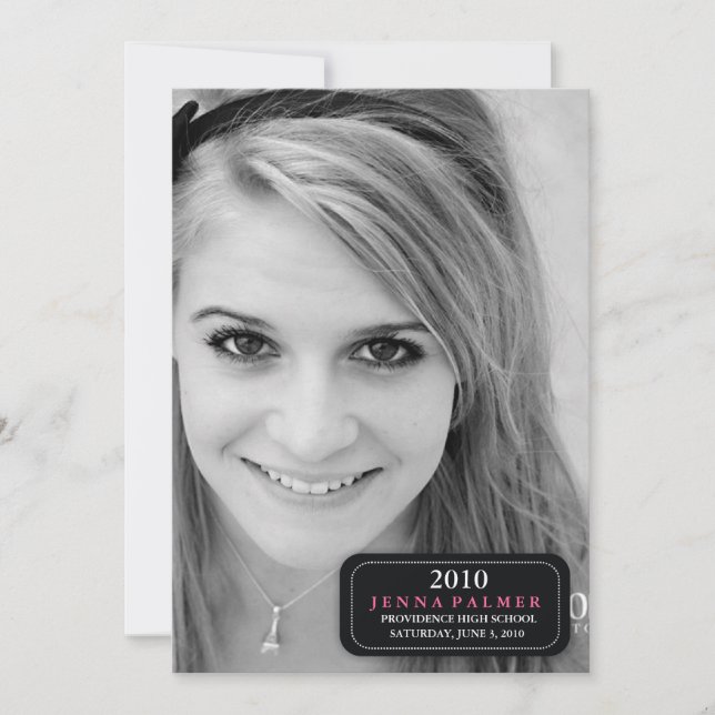 Invitación de graduación| Invitación (Anverso)