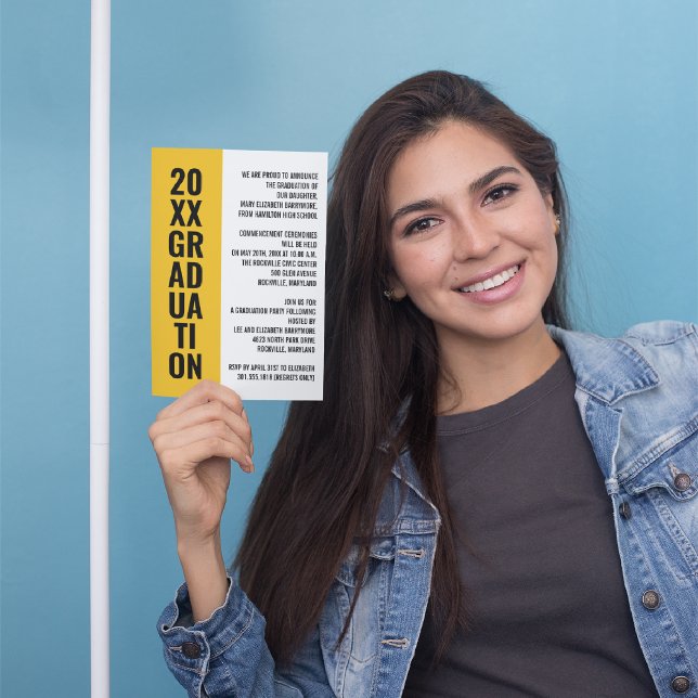 Invitación de graduación/Invitación de la Parte [O (Subido por el creador)