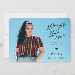 Invitación de graduación más fuerte que nunca