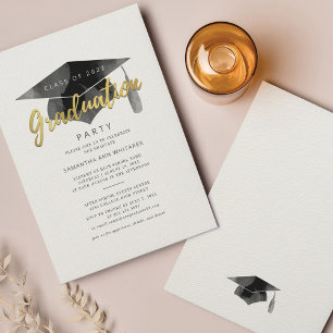 Invitación de Graduación Minimalista 2026 Fiesta d