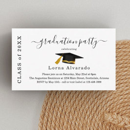 Invitación de graduación minimalista elegante