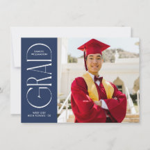 Invitación de graduación Minimalista moderna de la