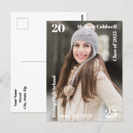 Invitación de graduación moderna personalizada